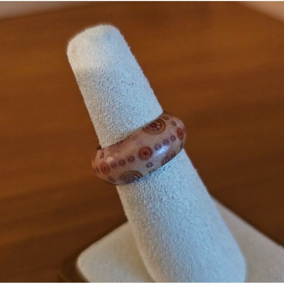 Size 6 Real Wood Unisex Ring Handcrafted Matte Finish Minimalist Jewelry - Picture 2 of 2